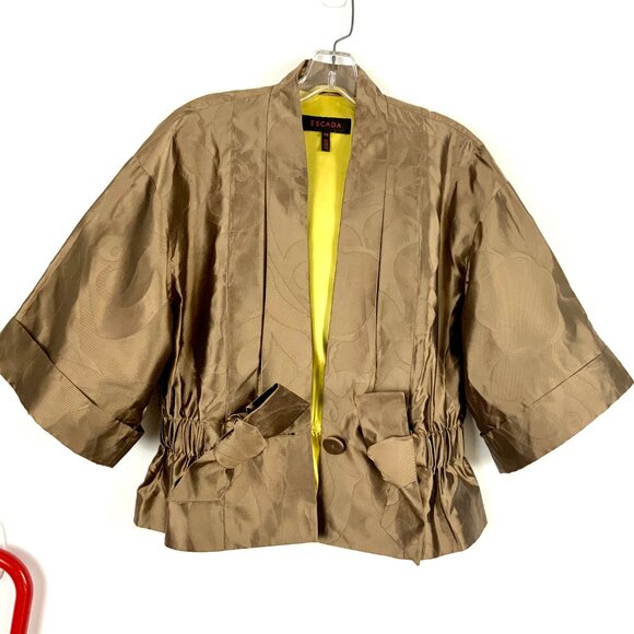 ESCADA Silk Formal Evening Kimono Jacket Sz 34 (4) - Picture 9 of 16